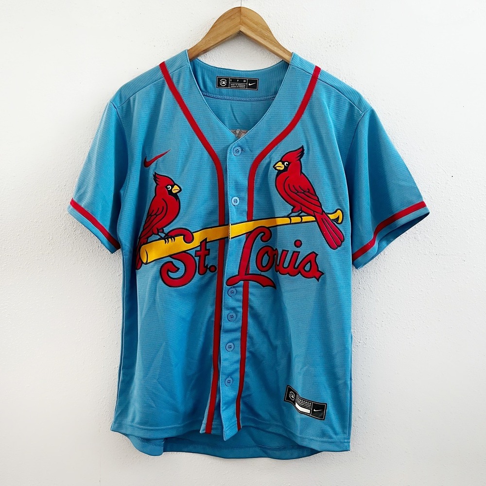 ST. LOUIS CARDINALS Arenado Nike Light Blue Alternate Jersey Size Small